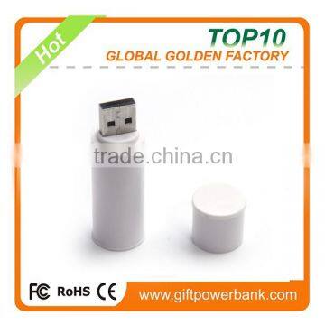 2016 new gadgets plastic cylider shape usb flash drive get free sample