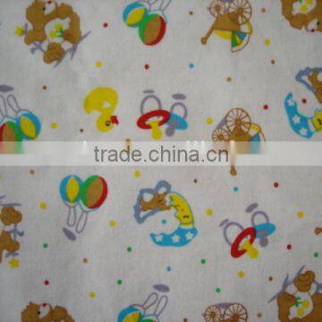 Cotton flannel fabric stock