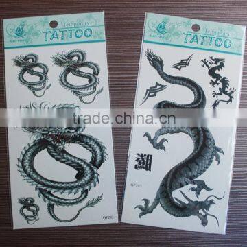 2016 hot sale eco-friendly high quality traditional chinese dragon tattoo