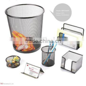 mesh office waste basket set B805S604T , 6pcs for the desktop