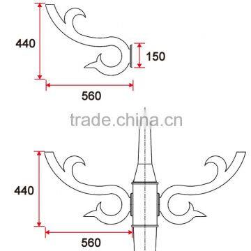 D023 Outdoor Lighting Aluminum Steet Light Arm photo-2