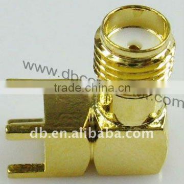 Male PCB RF SMA SMB Right Angle Connnector