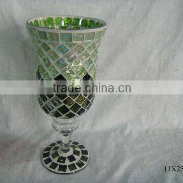 Mosaic glass vase