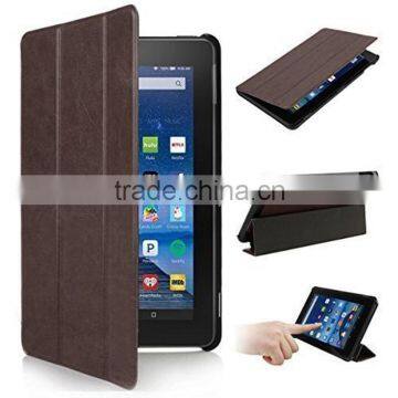 Smart Fold Stand PU Leather Case for Kindle Fire HD 7(2015 Version)