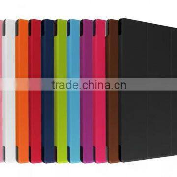 In store colorful handheld card slots fashion faux leather cover for Huawei M2 8 inch