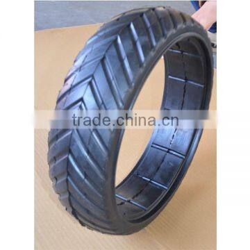 16x4 inch semi solid agricultural rubber tire with V tread