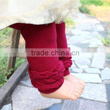 hot sale high quality ruffle leggings warm terry baby infant leggings