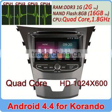 Factory Price Ownice C200 Cortex A9 Andriod 4.4 2G Ram+16GB Flash gps navigator ssangyong korando 2014