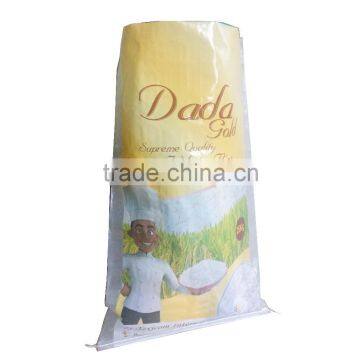 Hand Length Handle Sealing & Handle and PP Plastic Type pp Rice Bag