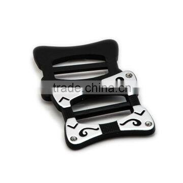 Decorative Black Plastic Rhinestone Shoe Buckles