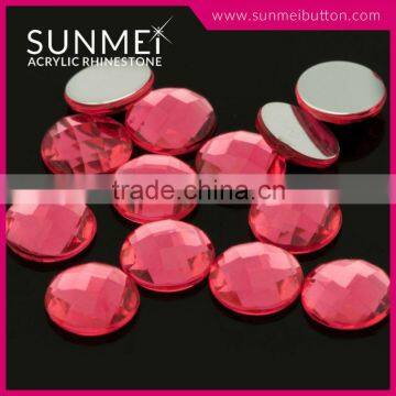 Sunmei Rhinestone Factory in Taiwan Crystal Rhinestone Buttons Flat Back