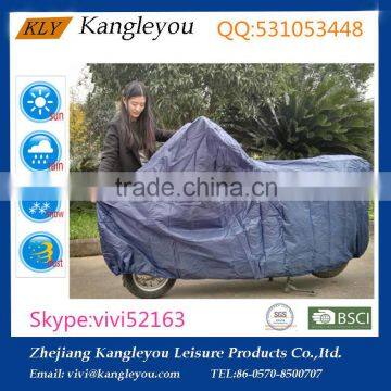 190T polyester blue waterproof motorbike UV Protective breathable outdoor cover