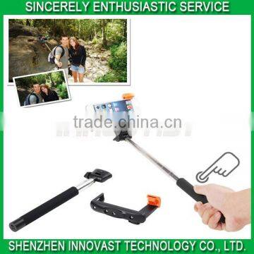 Bluetooth Z07-5 extensible Selfie Pole stick adjustable clamp