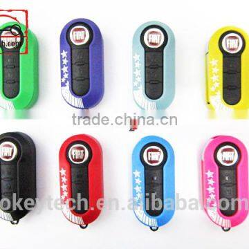 Car key fiat 500 remote key case for shell key fiat 500 3 buttons remote key cover for fiat 500 key cover