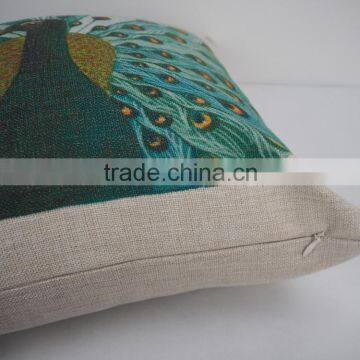 Square Peacock Design Sublimation Printed Pillow Case/cushion Cover Wholesale photo-5