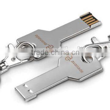 Mini key usb flash drive, cheap usb key flash drive with keychain, metal key usb pen drive wholesale