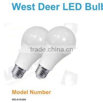  shenzhen led light Supplier UL/Energy star A19 6W equivalent 40W Non-Dimmable led bulb light