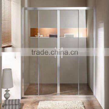 Hot sale frame shower room/double sliding shower door