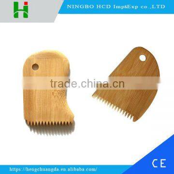 Custom eco-friendly bamboo surf wax comb in surfing