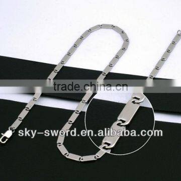 stainless steel bicycle chain necklace (QN10029)