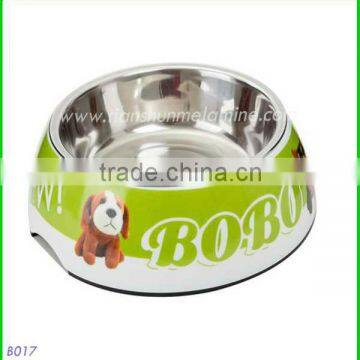 Stainless Steel 100% Melamine Plastic Pet Bowls