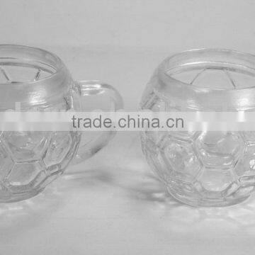 10oz glass soccer mug