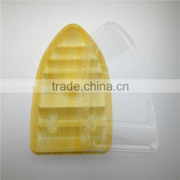 Disposable plastic food packing tray/plastic tray/plastic boat tray for fish, sushi, salad