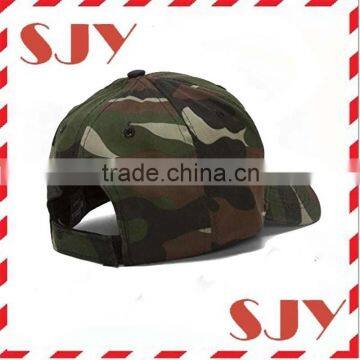 6 Panle Custom Distressed Blank Camo Hats Camo Baseball Cap photo-3