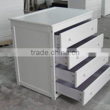 Solid NZ Pine Wood Baby Change Table / Baby Chest of Drawers in White photo-4