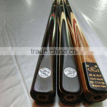 Wholesale 3/4-pc snooker cue ash wood handmade snooker cue 10mm billiard cue stick