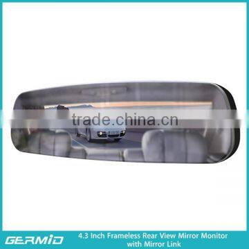 4.3 Inch Car Frameless Rearview Camera Mirror for Ford Ranger 2012/2013