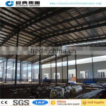 Hot dip galvanized prefabricated steel frame building