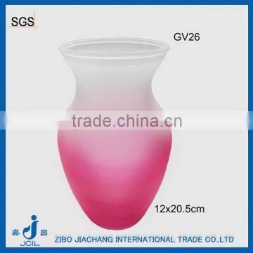 frosted colored glass vases wholesale