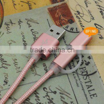 2016 PNGXE Latest Fast Charging Usb Charger Cable for Iphone6 and for Samsung S6 2 in 1 Usb Cable photo-5