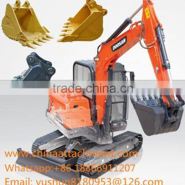 Doosan DX190W Excavator buckets, Customized DX190W Excavator Standard 0.51/0.38/0.81M3 buckets for sale