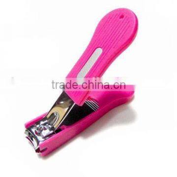 Carbon steel Nail clipper with rose pp cover