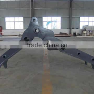 Q345B ISO approved excavator stone log grab part