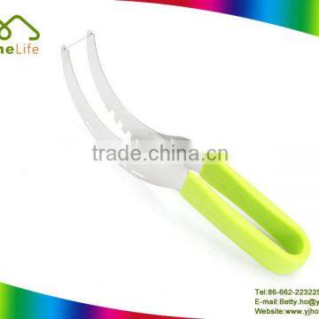 new style food safe stainless steel 430 watermelon cutter with PP handle