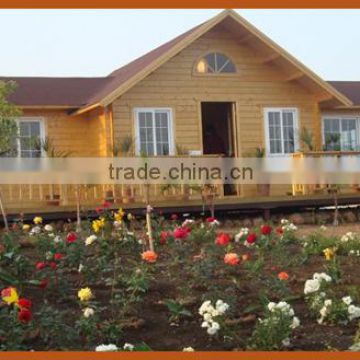 Prefabricated Wooden House In 50.3sqm For Outdoor Use With Roof Tile