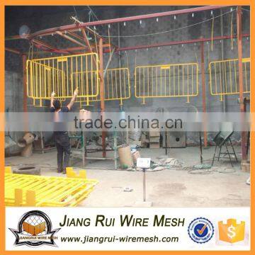 Temporary fence and crowd control barriers for major events