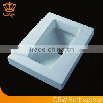 CRW HTC3781 Ceramic Bathroom Toilet Squatting Pan