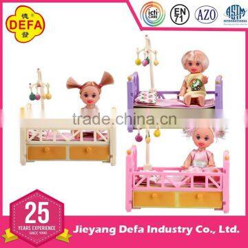 4 Inch Mini Plastic Beautiful Doll With Toy Accessory For Doll