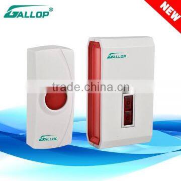 2016 Gallop new high-end remote control wireless doorbell with CE D138