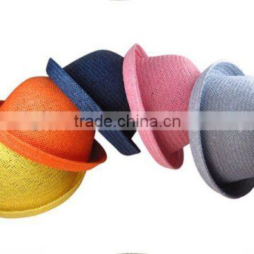 Fashion straw hat bowler hat