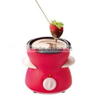 home use professional cheap mini small chocolate melting pot with PP plastic base and stainless steel chocolate melters pot