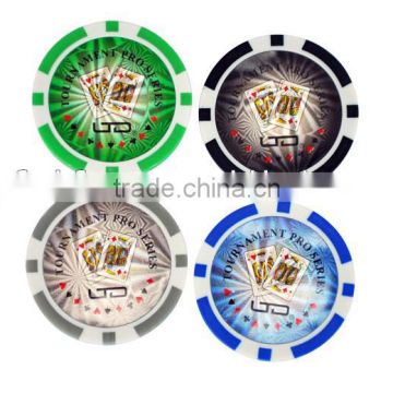 11.5g strip chip with sticker poker K