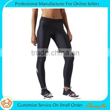 Nylon spandex seamless made by 4 needles and 6 threads womens high waist yoga pants