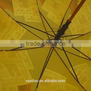 23inch Polyester Fabric Automatic Open Long Umbrella