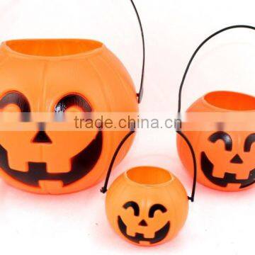 Hot sale Halloween mask Halloween pumpkin bucket lighted Halloween bucket