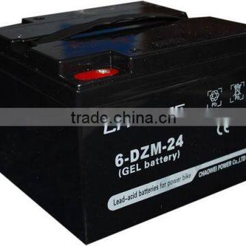 VRLA Gel battery for electric scooters,12V24Ah @2hr rate